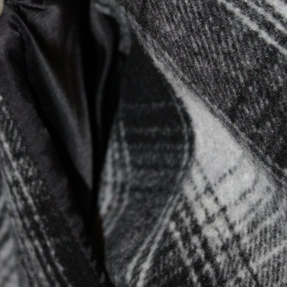 Lane Bryant Double-Breasted Faux-Wool black and gray lined coat 20 - worn once - Picture 7 of 8